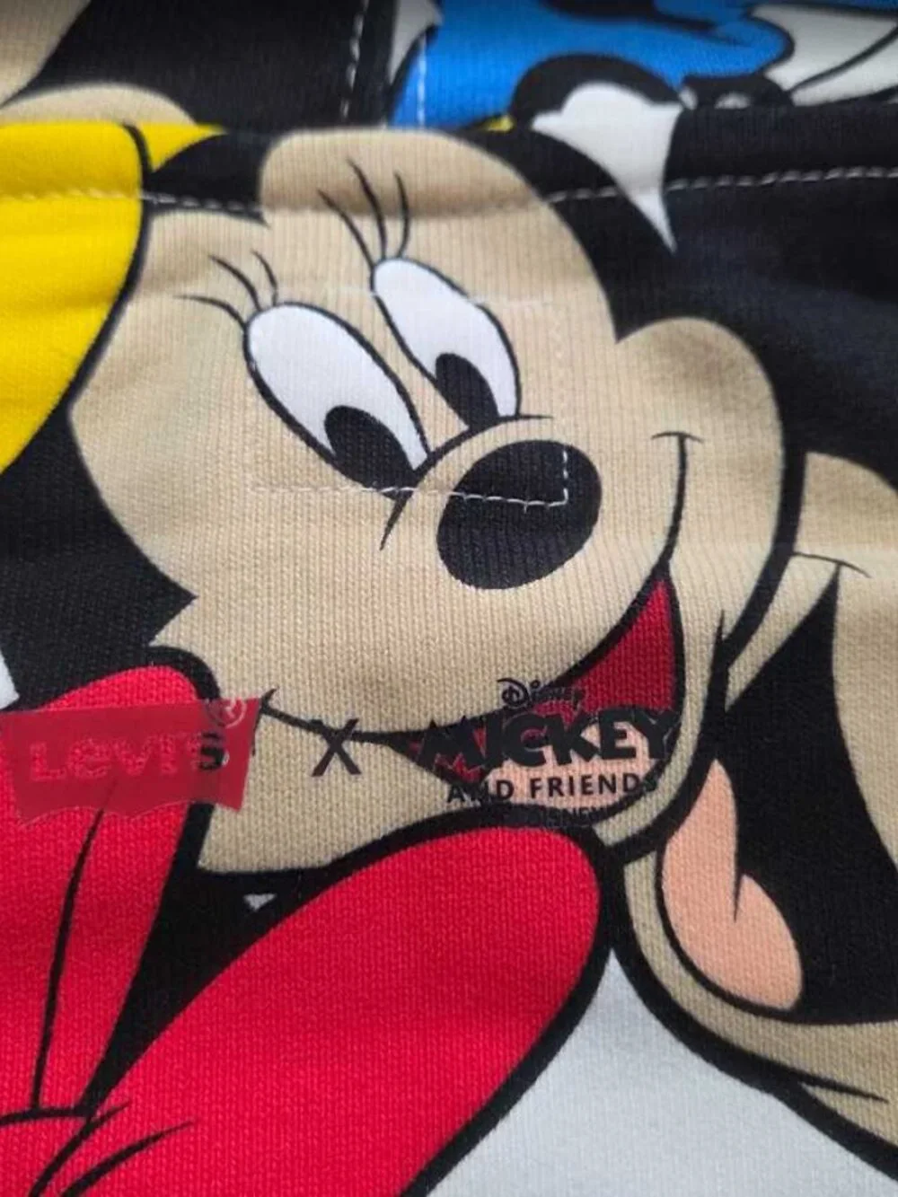 New L Levi's x Disney colab Mickey Mouse all over hoodie